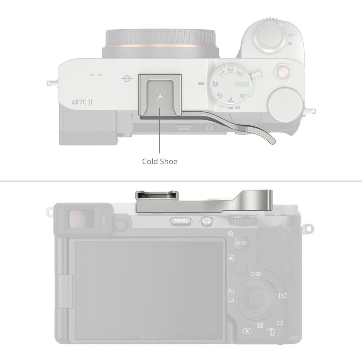 SmallRig 4818 Thumb Grip for Sony Alpha 7C II / Alpha 7CR / Alpha 7C (Sliver)