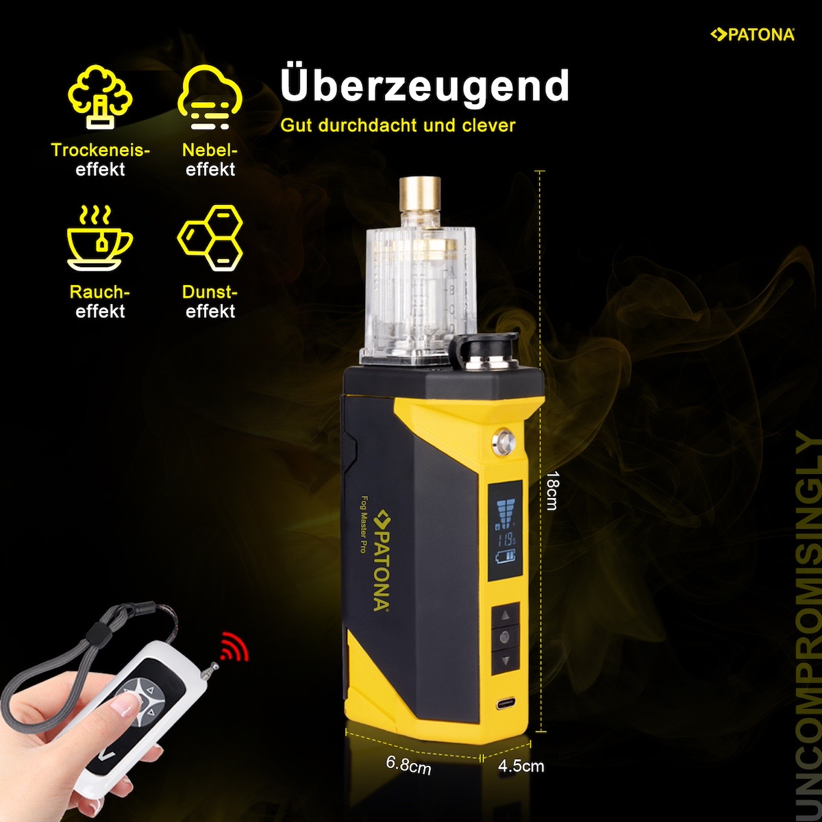 Patona Fog Master Pro Set Nebelmaschine inkl. Koffer