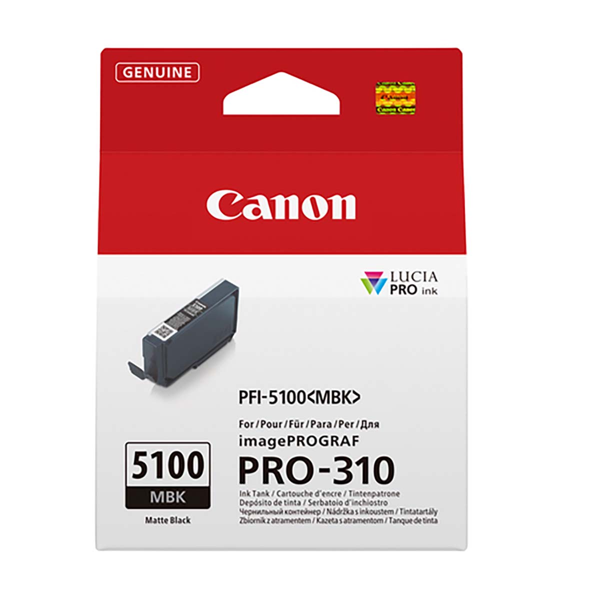 Canon PFI-5100MBK mattschwarz Tinte für ImagePrograf PRO-310