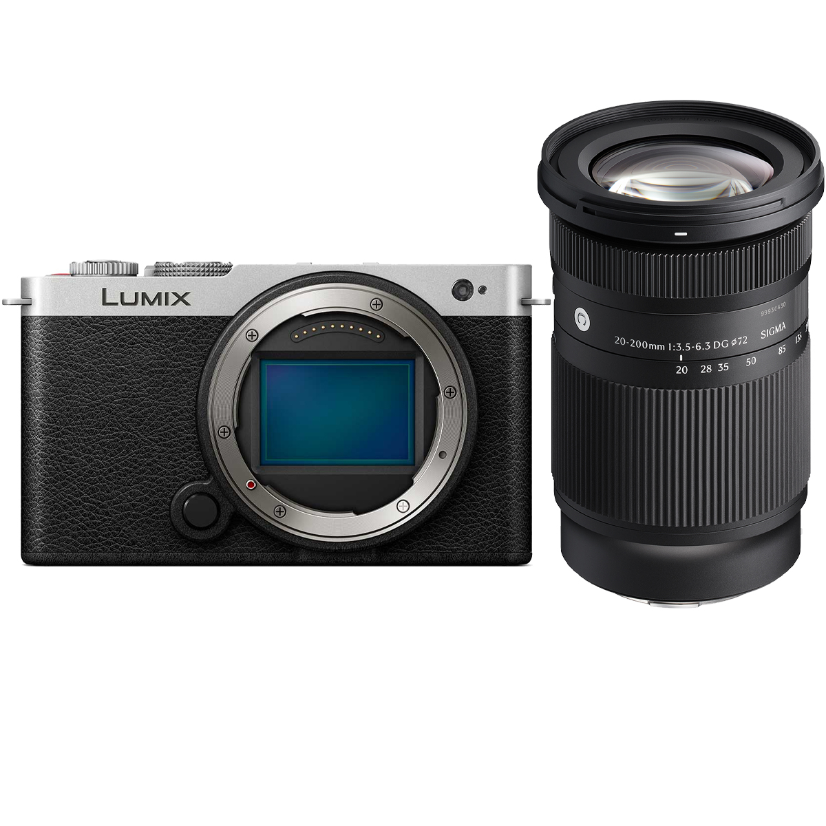 Panasonic Lumix DC-S9 Silber/Schwarz + Sigma 20-200 mm 1:3,5-6,3 DG (C) L-Mount
