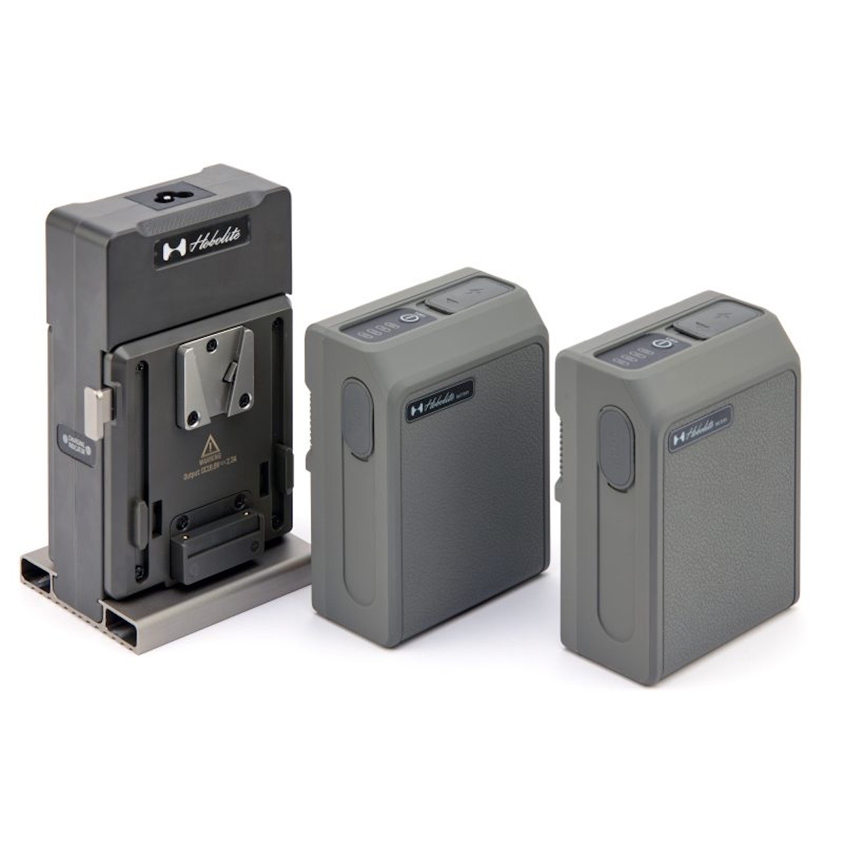 Hobolite Dual V-Mount Ladegerät mit 2x 95W V-Mount Akkupacks