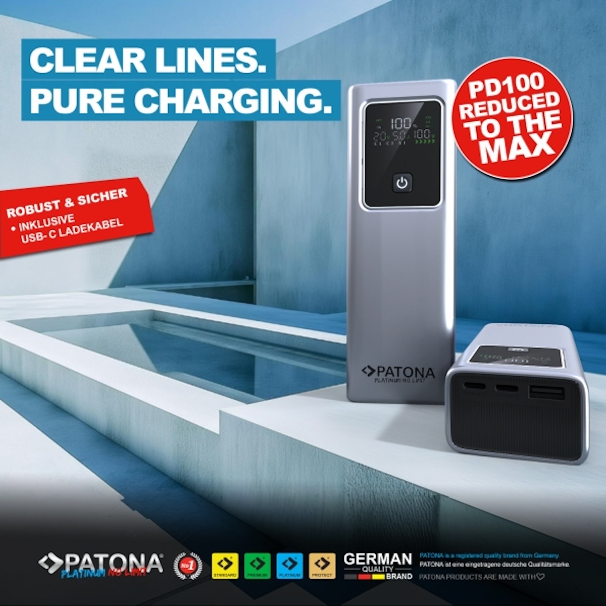 Patona Platinum Powerbank Luxury One PD100W 20.000mAh
