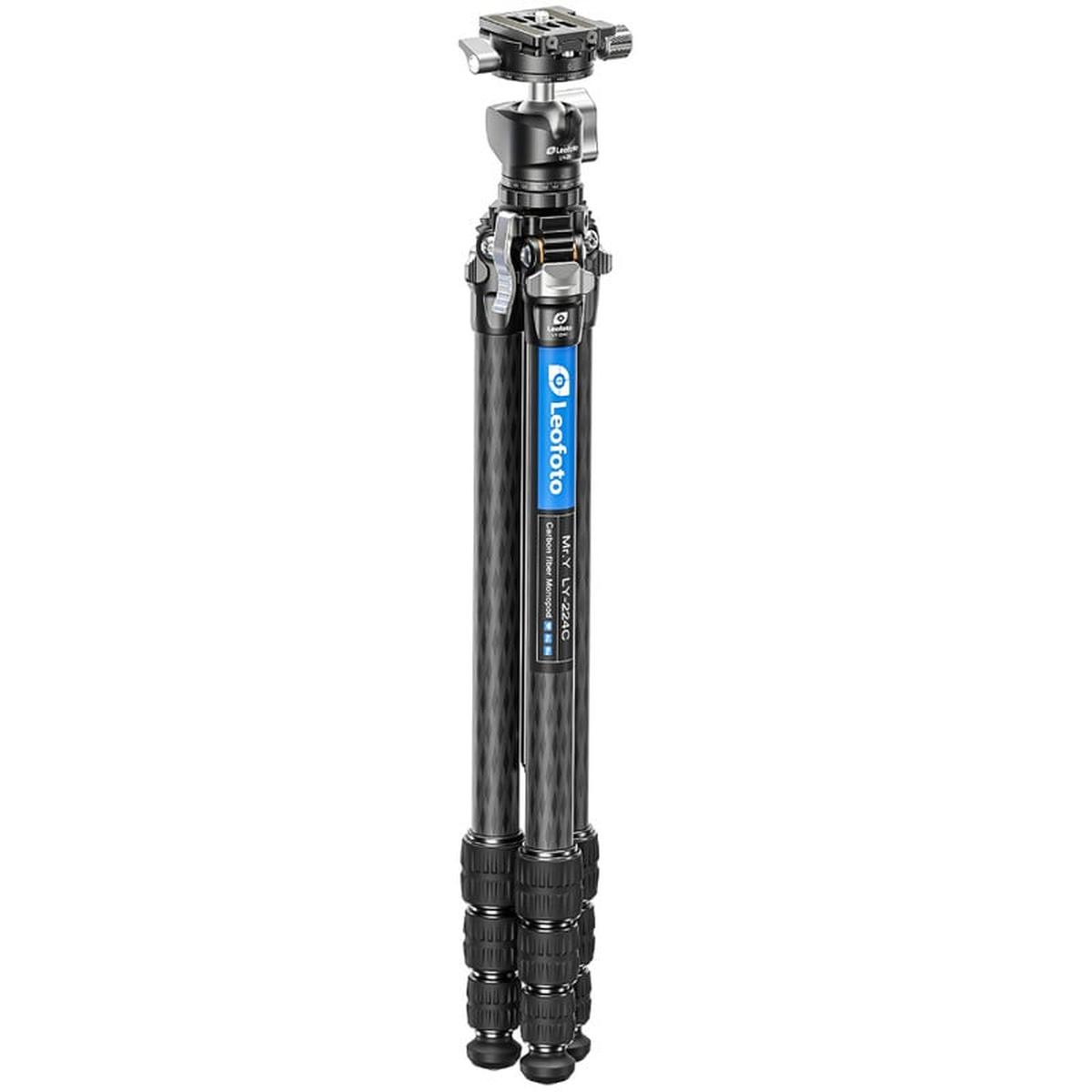Leofoto Carbon-Dreibeinstativ LY-224C Mr.Y + Ballhead LH-25 R Black Leofoto Carbon-Dreibeinstativ LY-224C Mr.Y + Ballhead LH-25 R Black