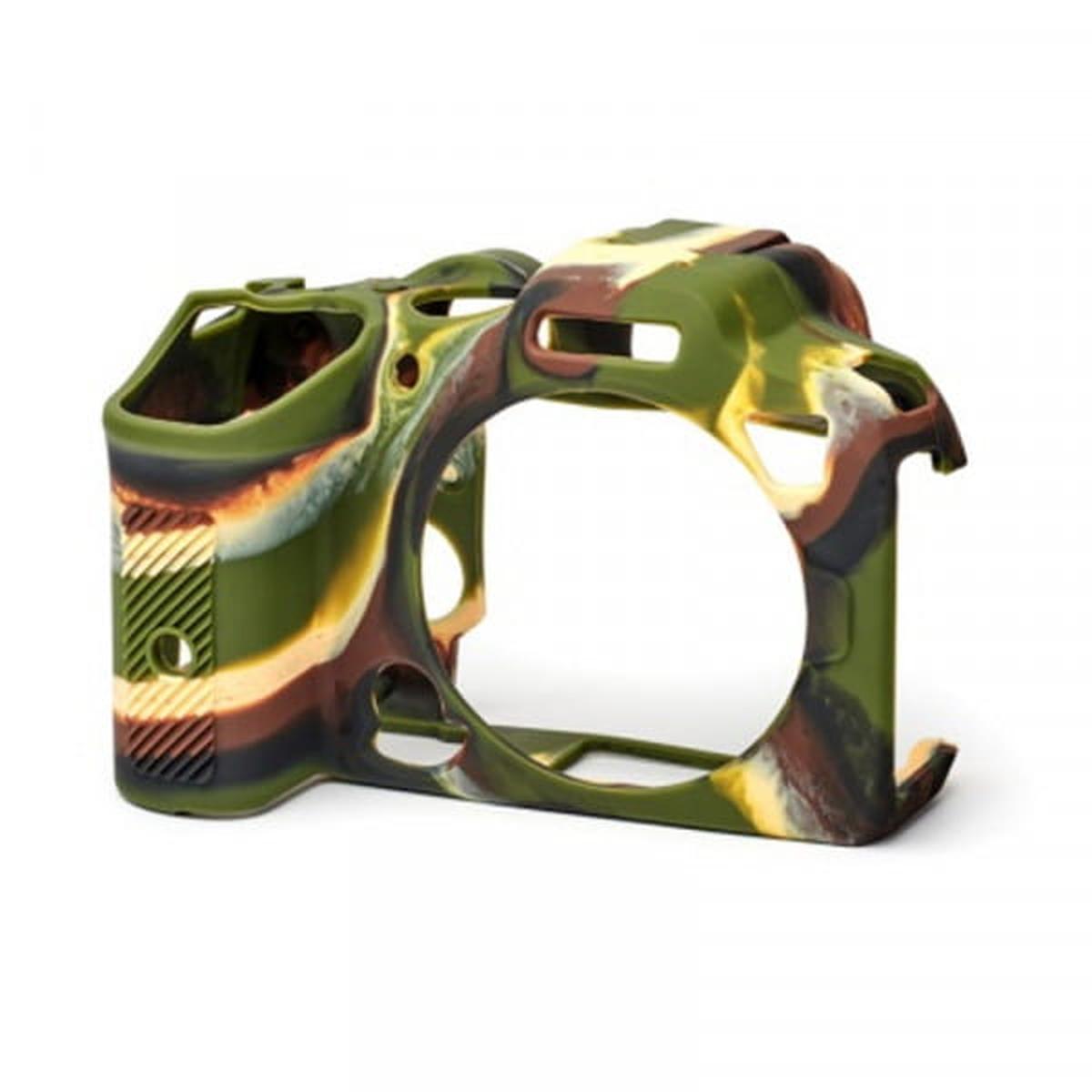 easyCover Silikon-Schutzhülle für Canon R7 camouflage