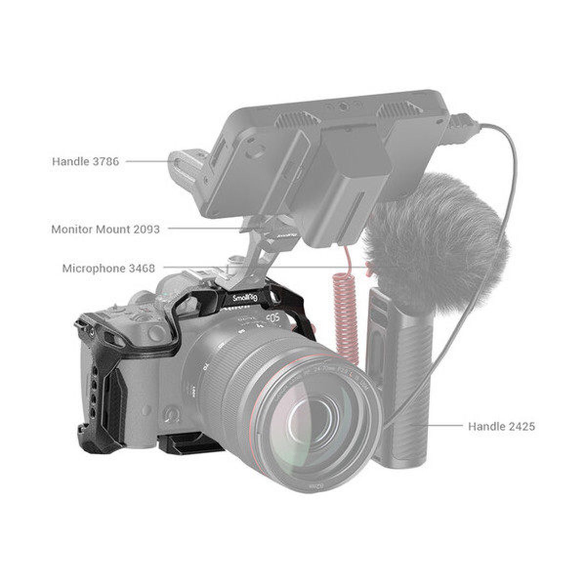 SmallRig 4003 "Black Mamba" Cage für Kamera Canon EOS R7