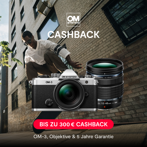 OM System OM-3 Cashback: Bis zu 300 € sichern