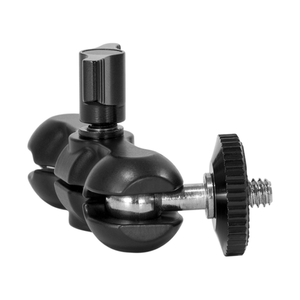 SmallRig 2164 Super Clamp mit Ballhead Gelenkarm (Crab-Shaped) - Kurzer Gelenkarm mit Doppel-Kugelgelenk, Seitenansicht