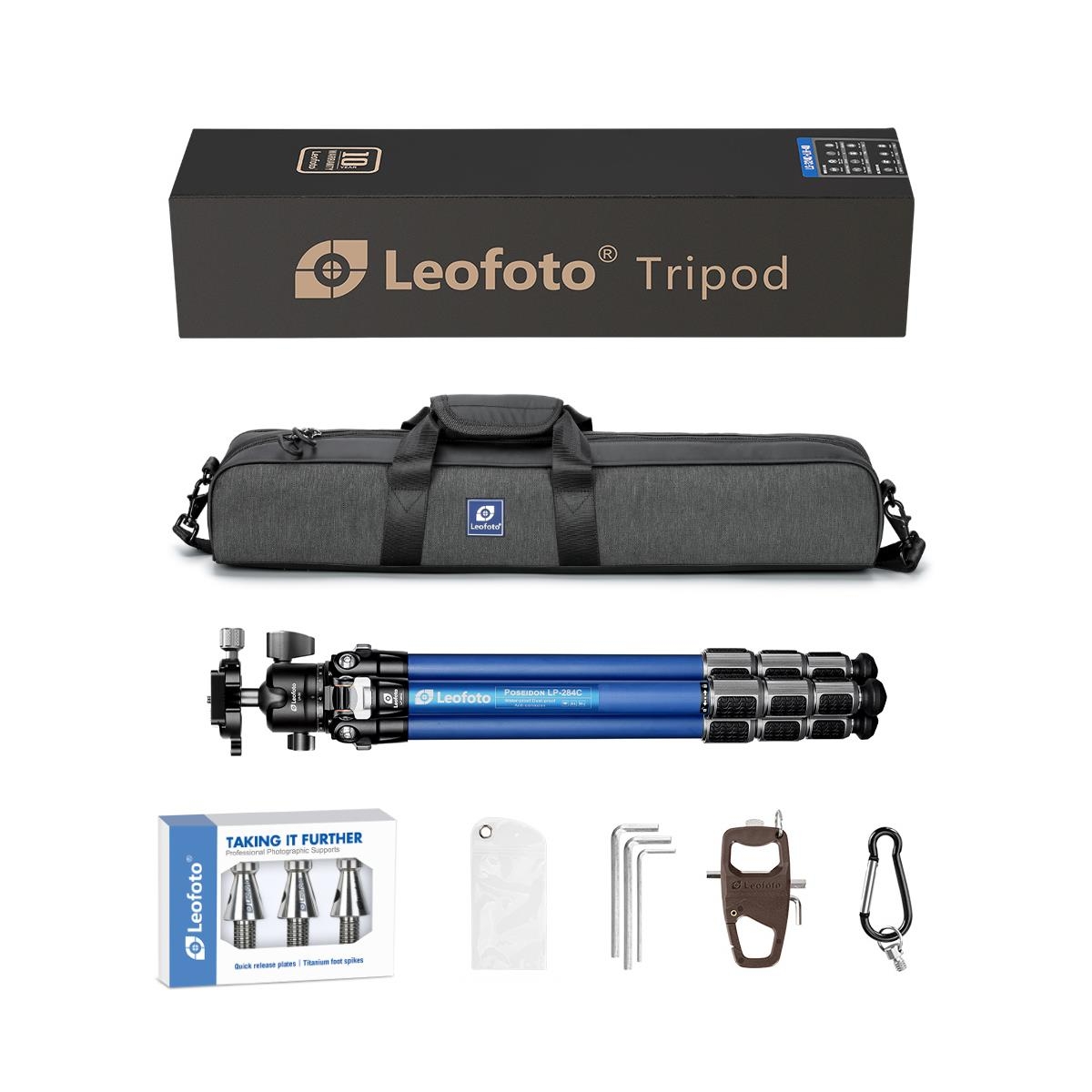 Leofoto Carbon-Dreibeinstativ LP-284C Poseidon + Ballhead LH-30