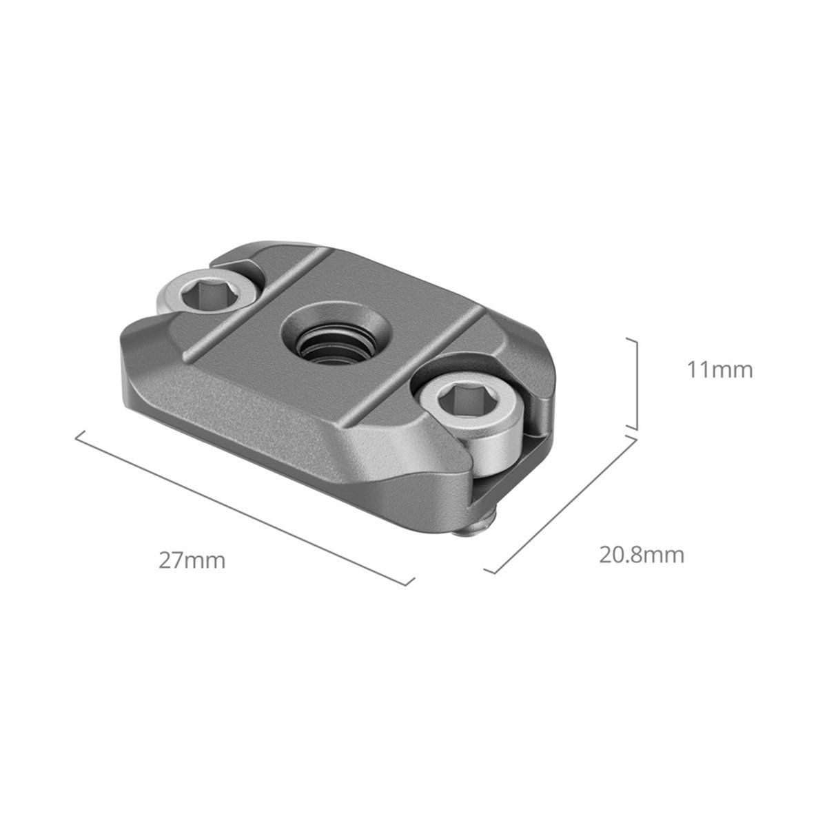SmallRig 4640 HawkLock H21 QR mini NATO Rail für DJI Stabilizers - Abmessungen des Produkts (27x20.8x11mm)