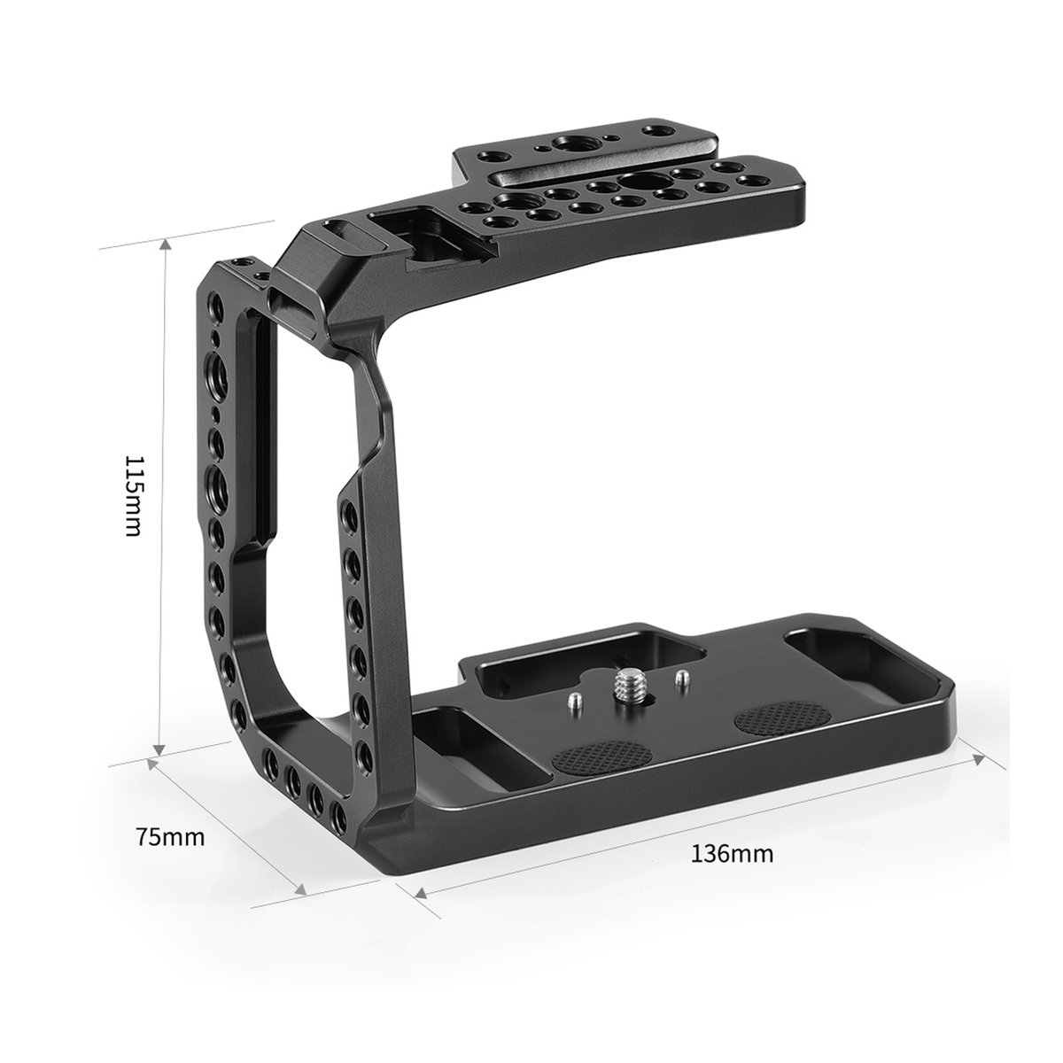 SmallRig 2254B Halbkäfig für BMPCC 4K/6K - Maße des Kamerakäfigs