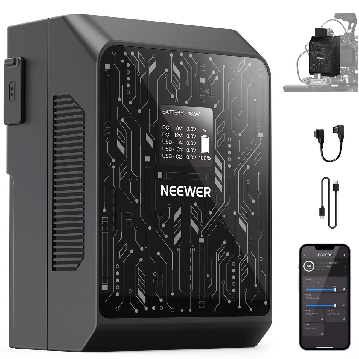 Neewer PS099S V-Mount Akku 6800mAh mit D-TAP Kabel
