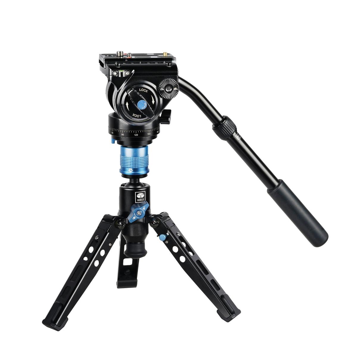 SIRUI P-325FS Carbon Einbeinstativ 149,5 cm mit Standspinne + Videoneiger VH-10 