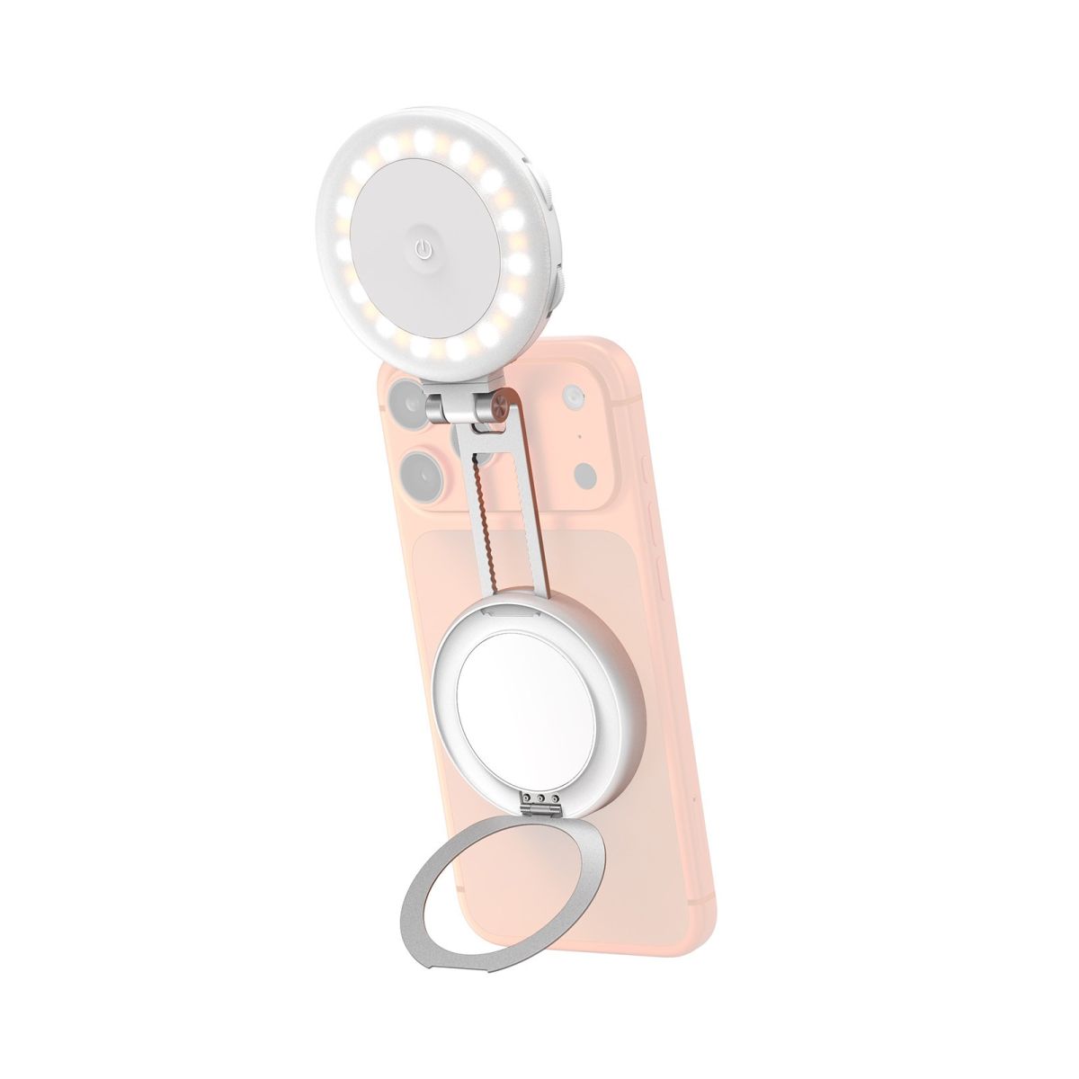 SmallRig 6155 M2 LED Light mit Magnetic Mount und Support für Phones Weiß