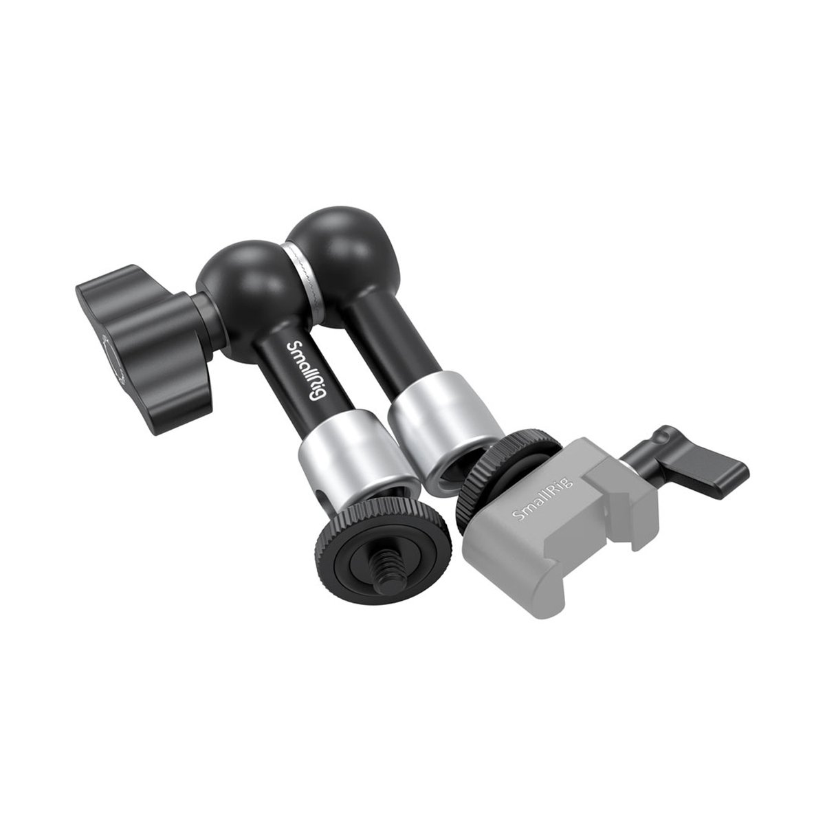 SmallRig 2065B Gelenkarm - Lieferumfang: Zwei schwarze SmallRig Montagelösungen: ein Gelenkarm und eine Klemmhalterung mit Arm.