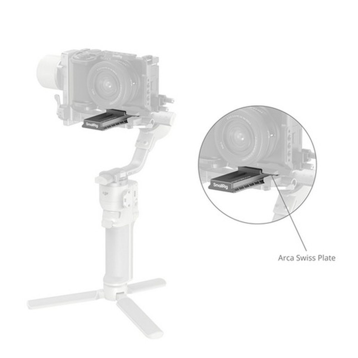 SmallRig 5336 Quick Release Plate für DJI RS 4 Mini