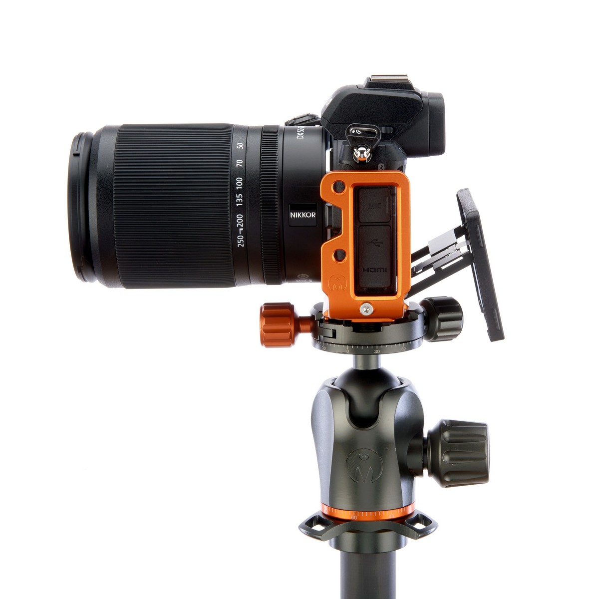 3 Legged Thing Zayla PD, L-Winkel für Nikon Z50, kompatibel mit Arca-Swiss und Peak Design Capture - Kupferfarben