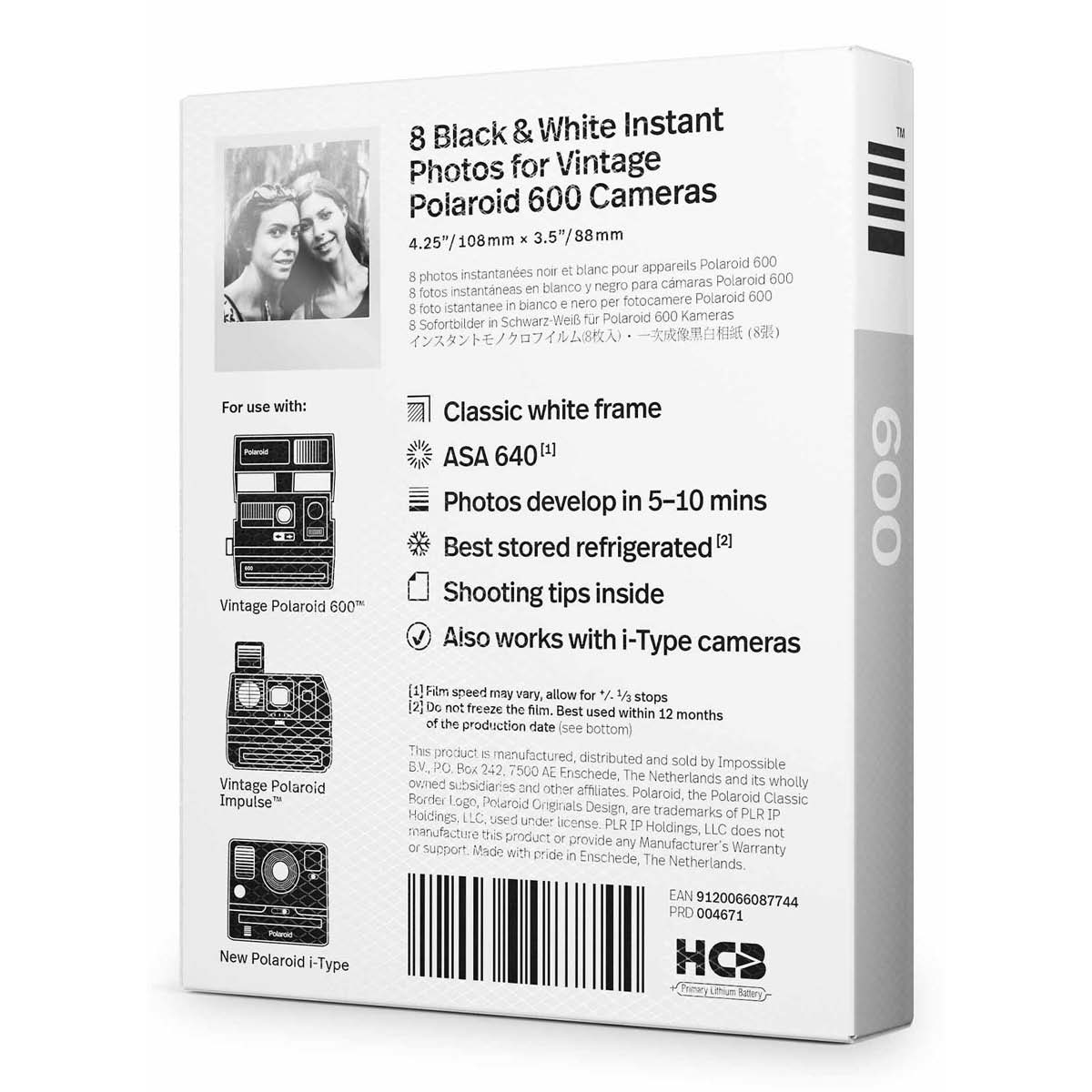 Polaroid B+W 600 Film 