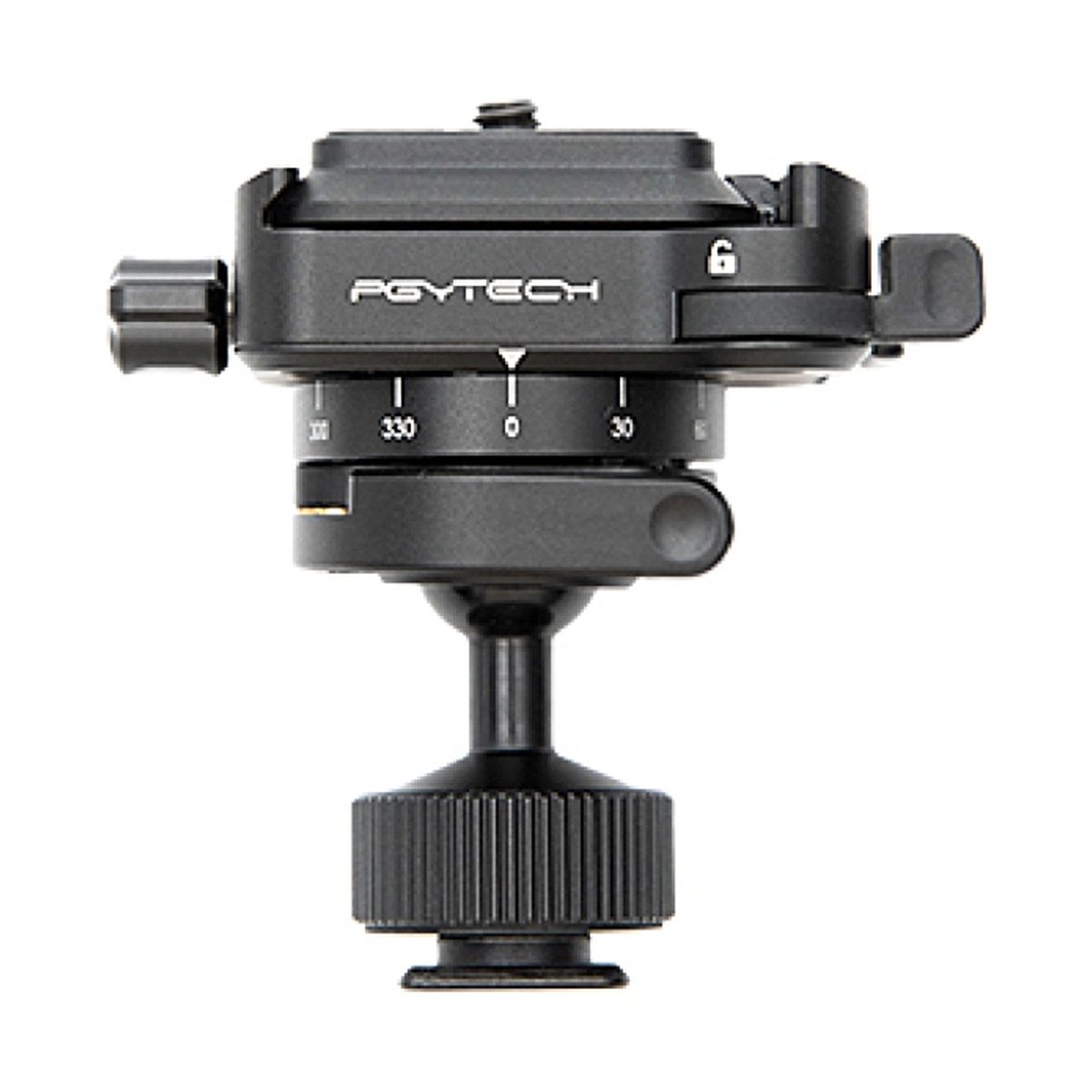 PGYTECH SNAPLOCK MINI REVERSE BALL HEAD - PGYTECH Stativkopf mit Panoramabasis, Vorderansicht