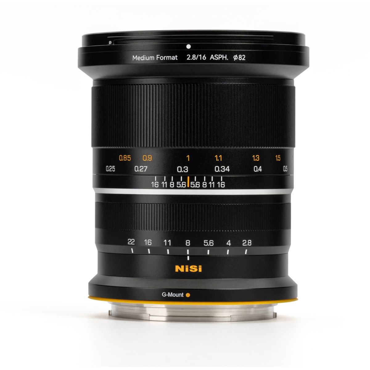 Nisi 16 mm 1:2,8 Asphärisch MF GFX-Mount Schwarz ohne Gegenlichtblende