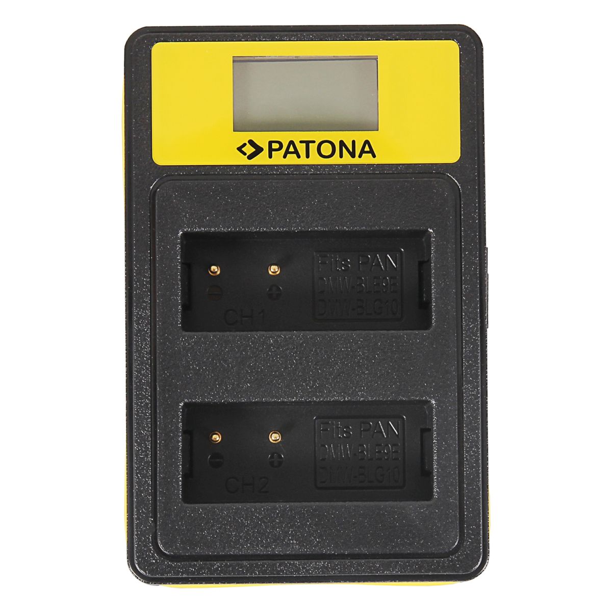 Patona Dual LCD USB Ladegerät Panasonic BLG 10
