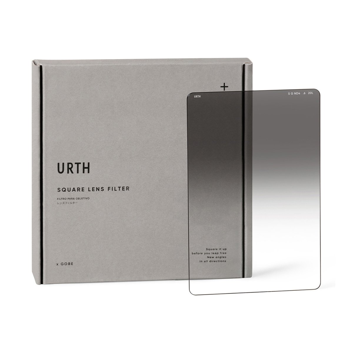 Urth 100 x 150mm Soft Graduated ND4 (2 Stop) Filter (Plus+) - Lieferumfang: Urth Square Lens Filter und Verpackung