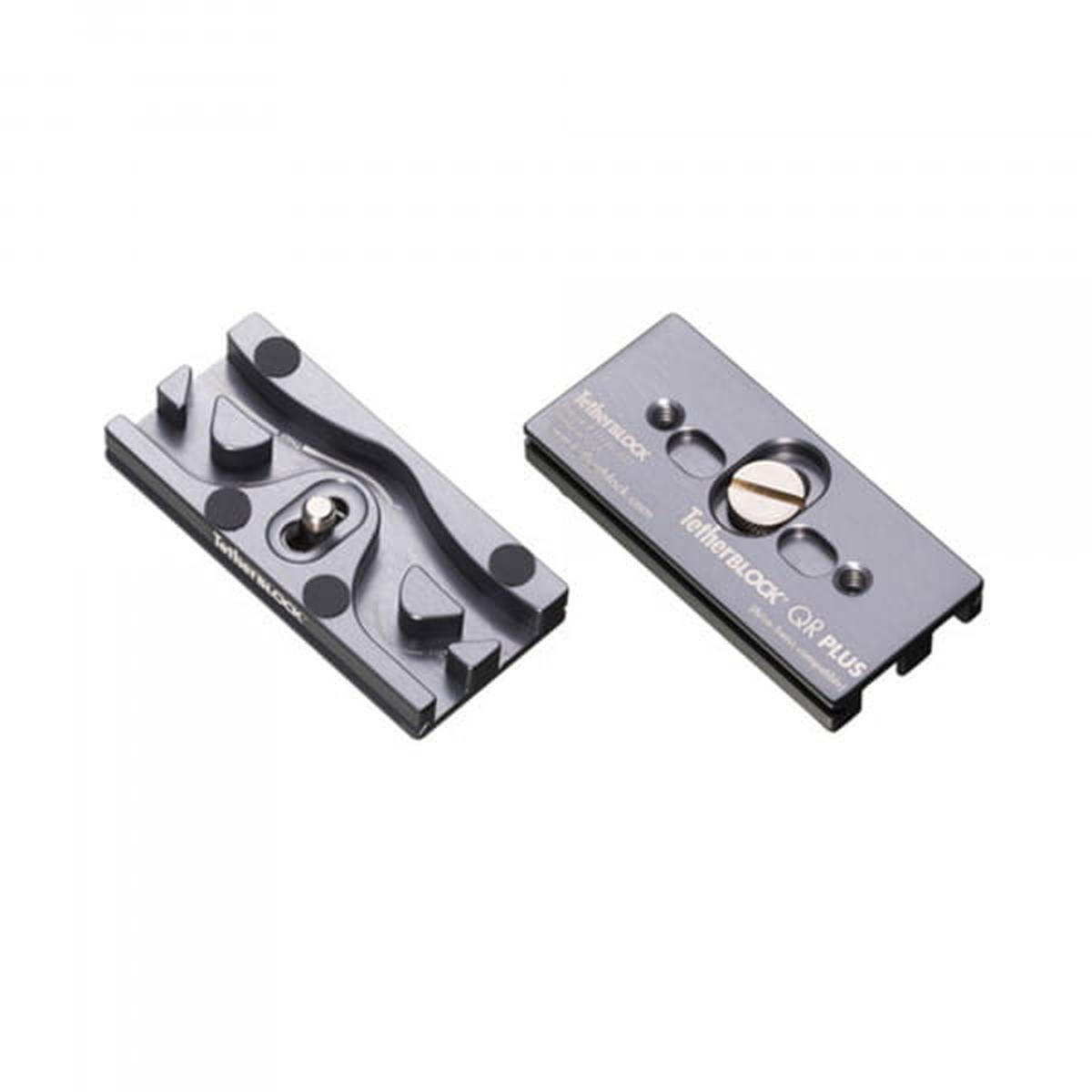 Tether Tools TetherBlock Arca Gray Kameraplatte als Kabelhalter mit Zugentlastung Arca-Swiss kompati