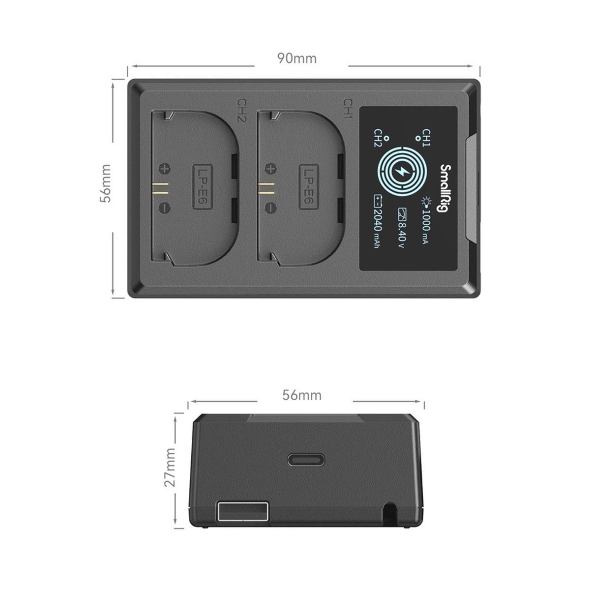 SmallRig 4084 LP-E6NH Camera Battery Charger