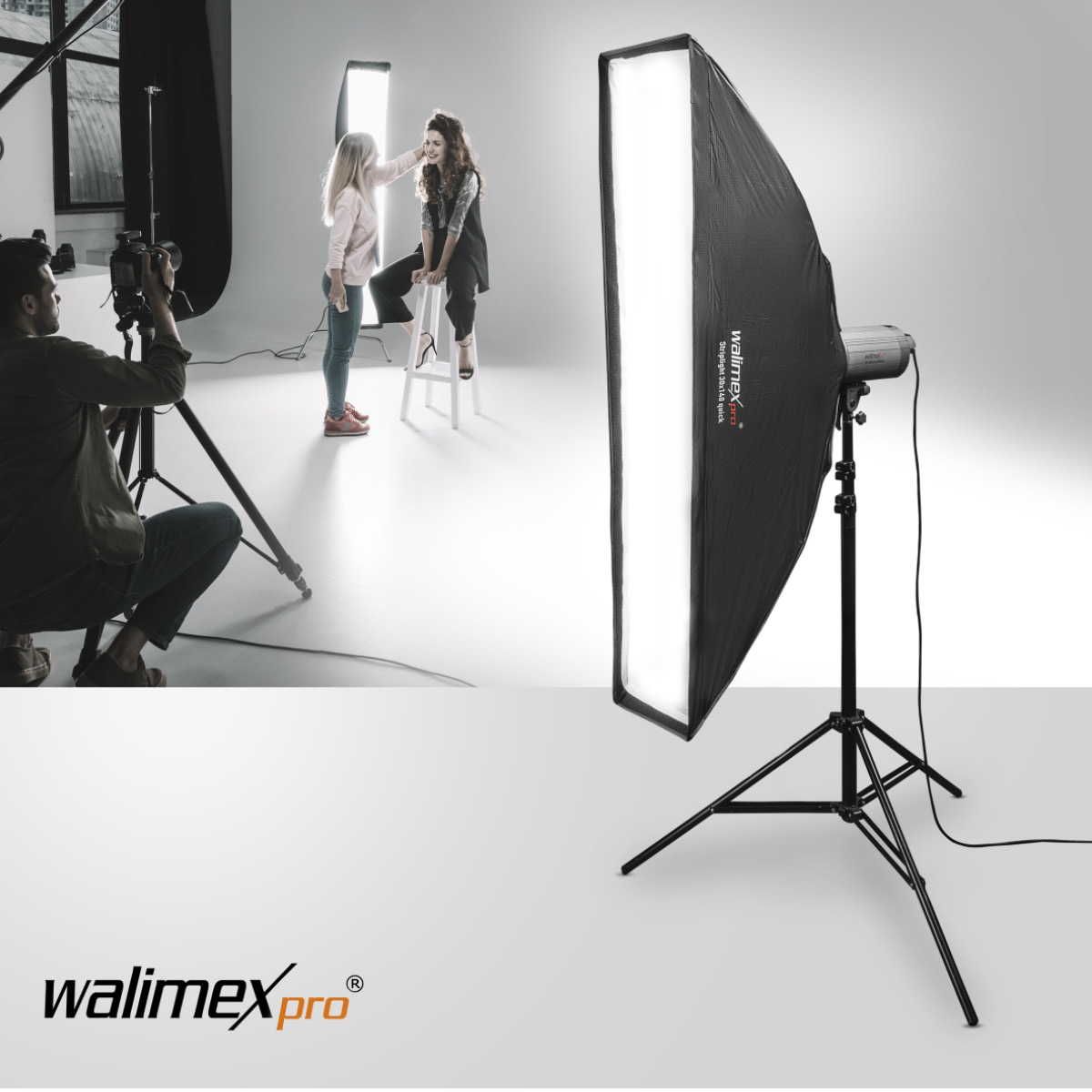 Walimex pro SL Striplight SB QA 30 x 140cm Multiblitz V
