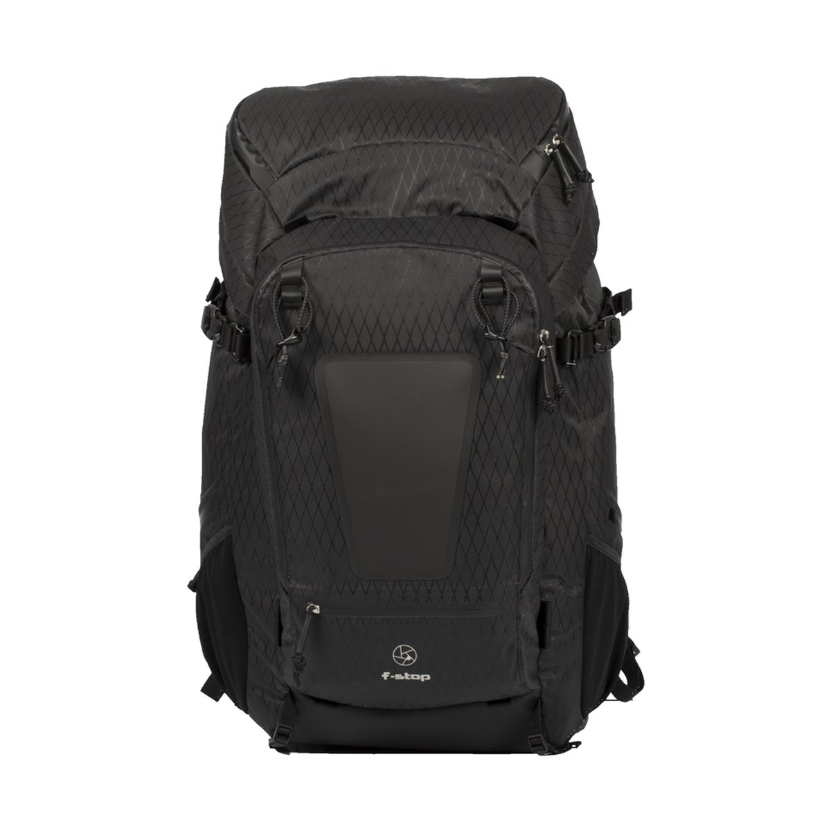 F-Stop DuraDiamond Shinn Essentials Bundle - Anthrazit - Frontansicht des schwarzen f-stop Rucksacks