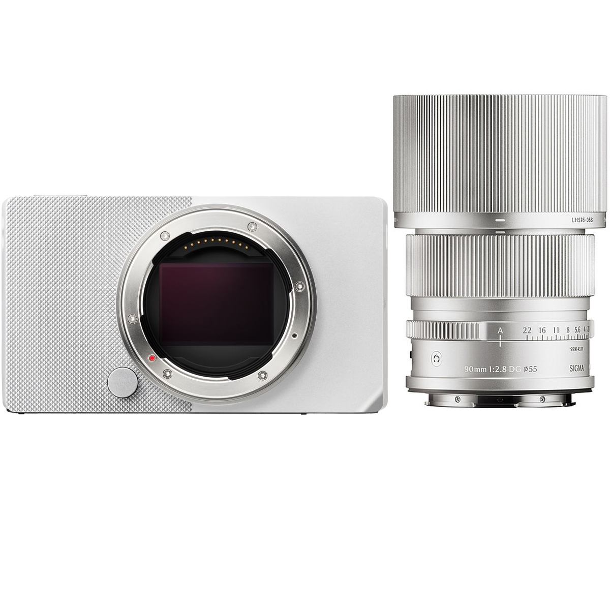 Sigma BF Silber mit Sigma 90 mm 1:2,8 Silber L-Mount