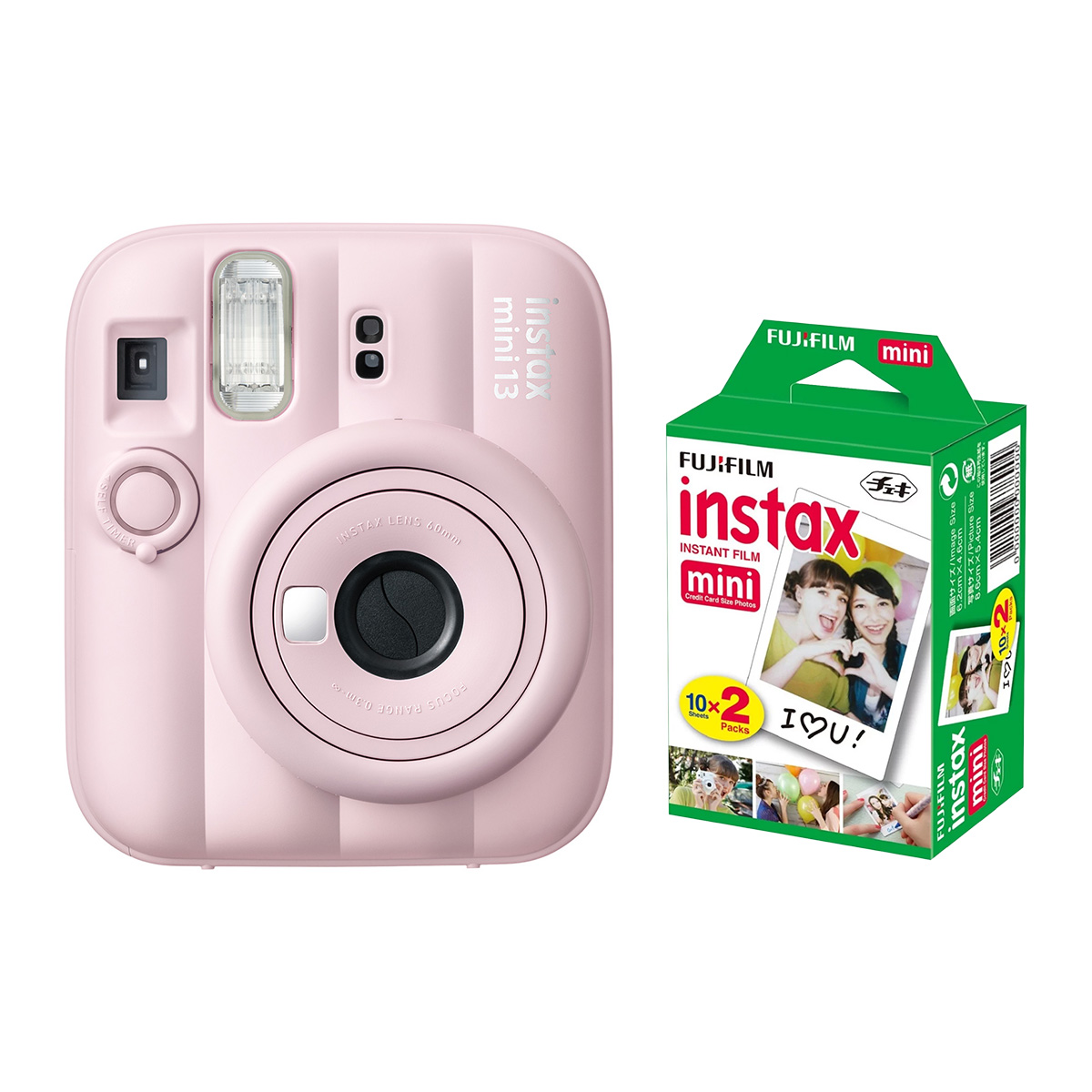 FUJIFILM INSTAX MINI 13 CANDY PINK + MINI DOPPELPACK (20 BILDER)