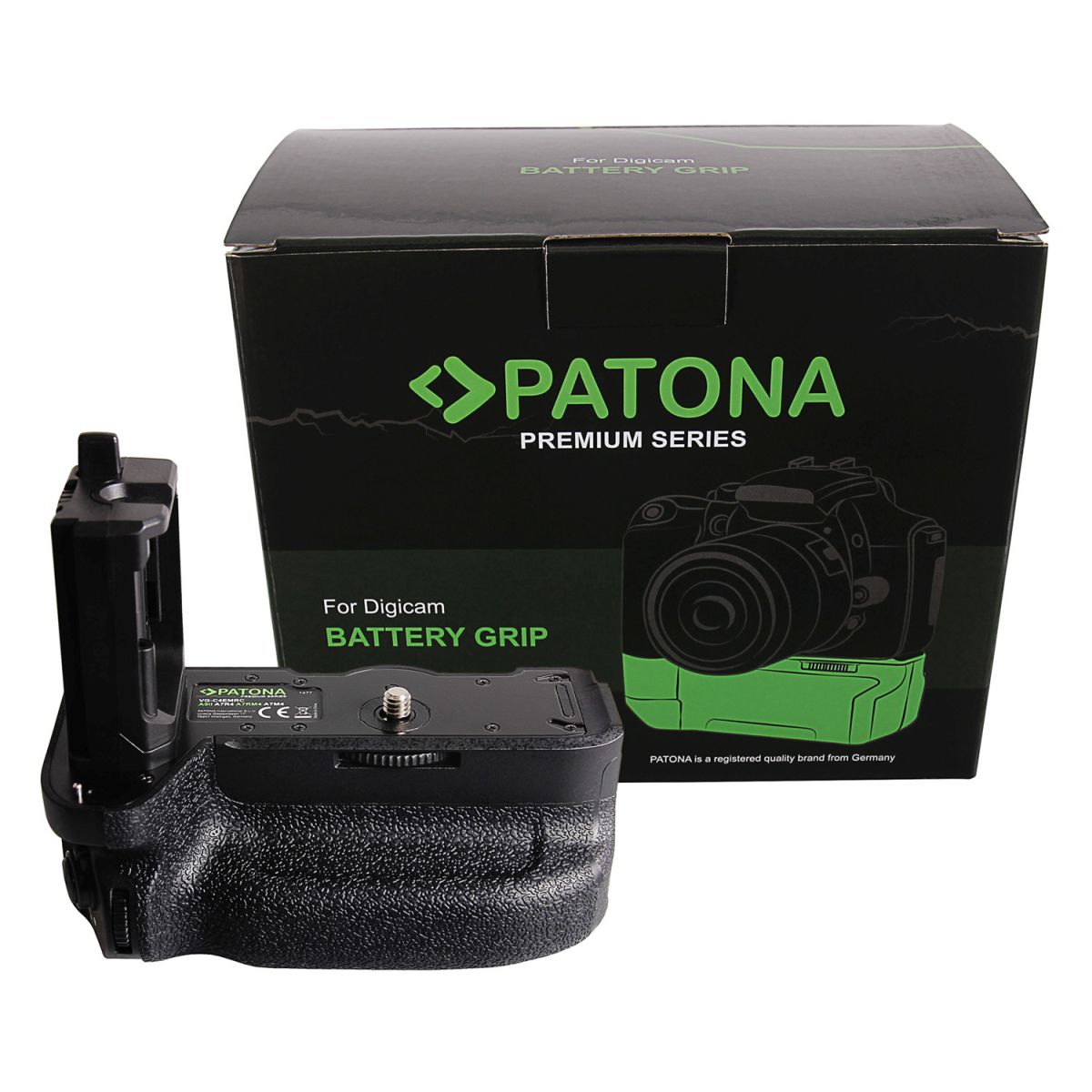 PATONA Premium Batteriegriff VG-C4EMRC Sony A9II A7IV A7RIV für 2 x NP-FZ100 Akkus inkl. Fernbedienung