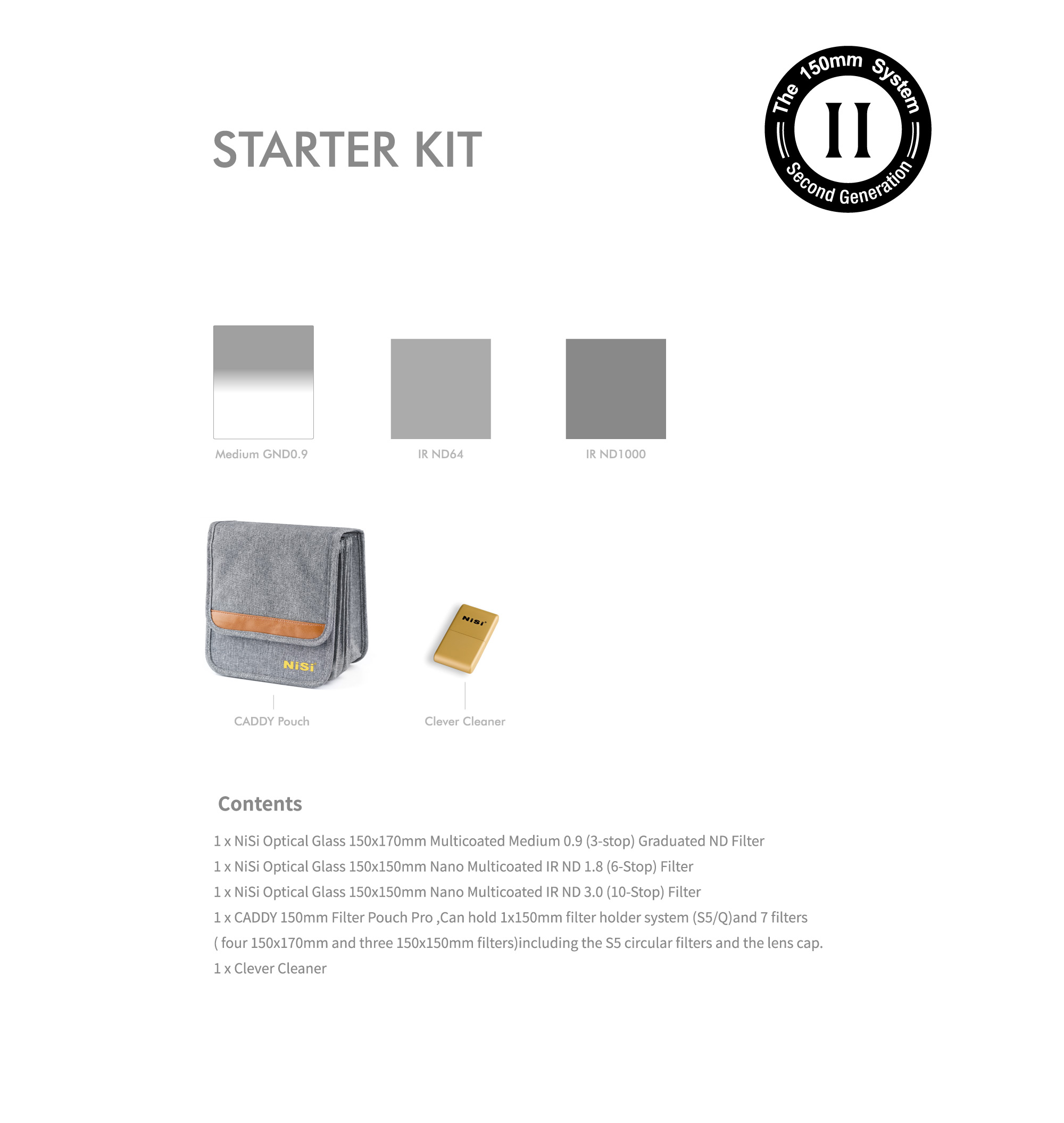 Nisi Filtersystem 150 mm Starter Kit