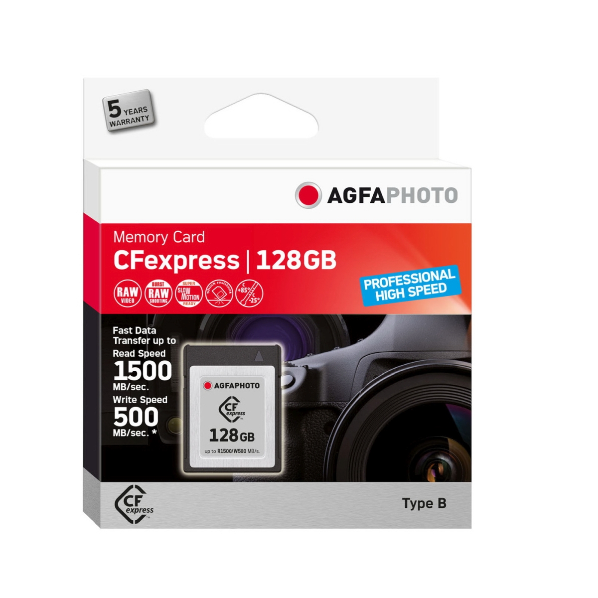 AgfaPhoto 128 GB CFexpress Typ B 1500/500 MB/s