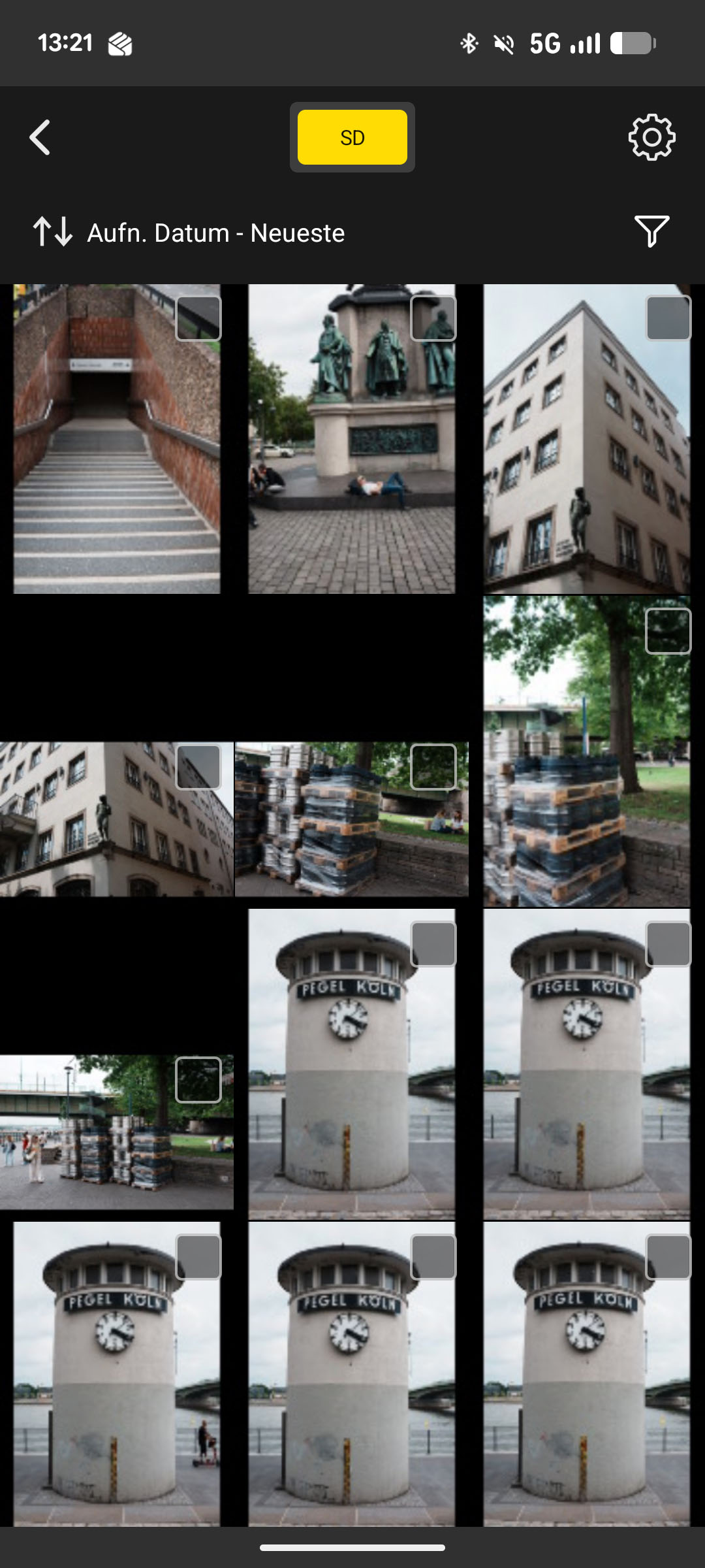 Lumix Lab App Galerie mit Fotos direkt von der Panasonic S9