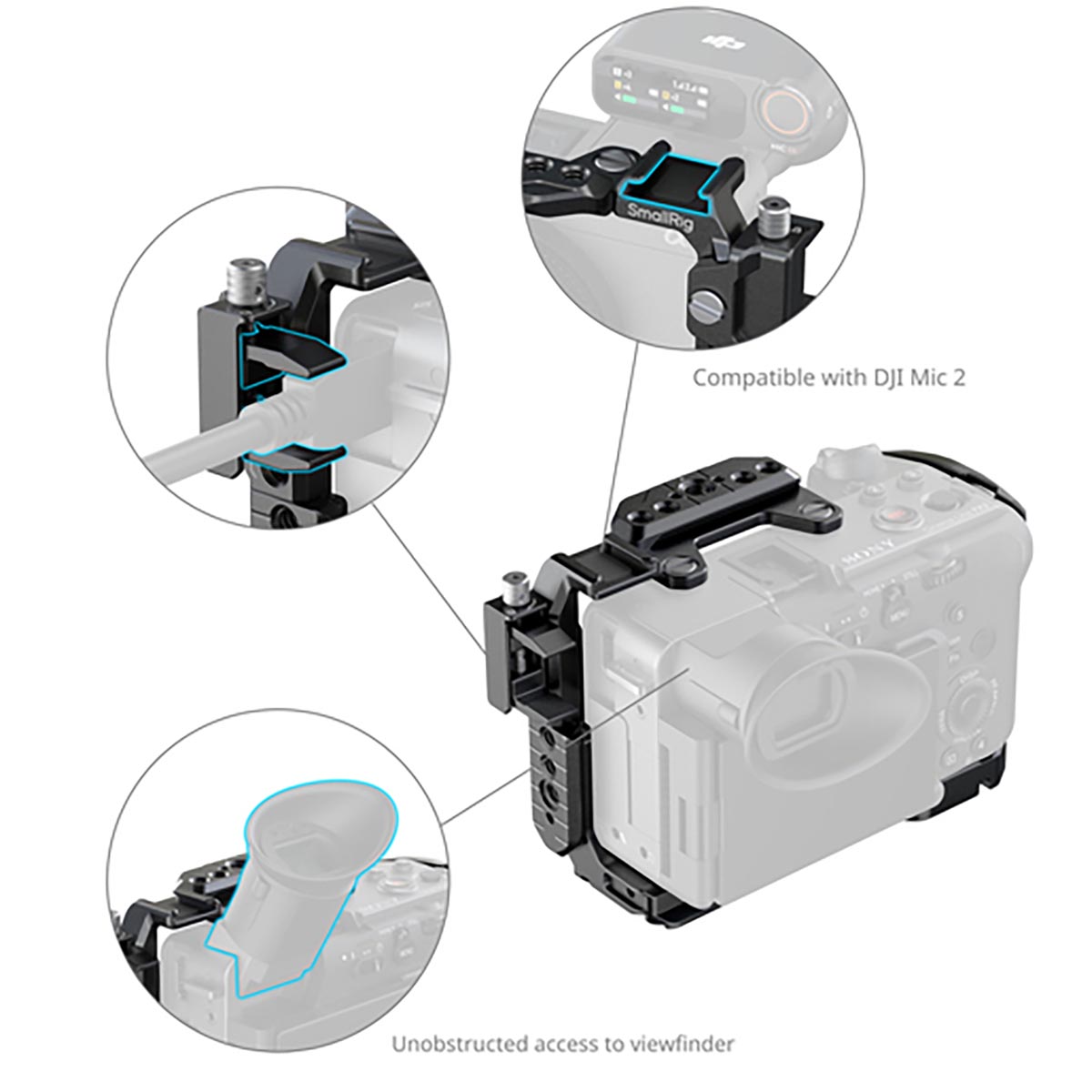 SmallRig 5587 Cage-Kit für Sony FX2