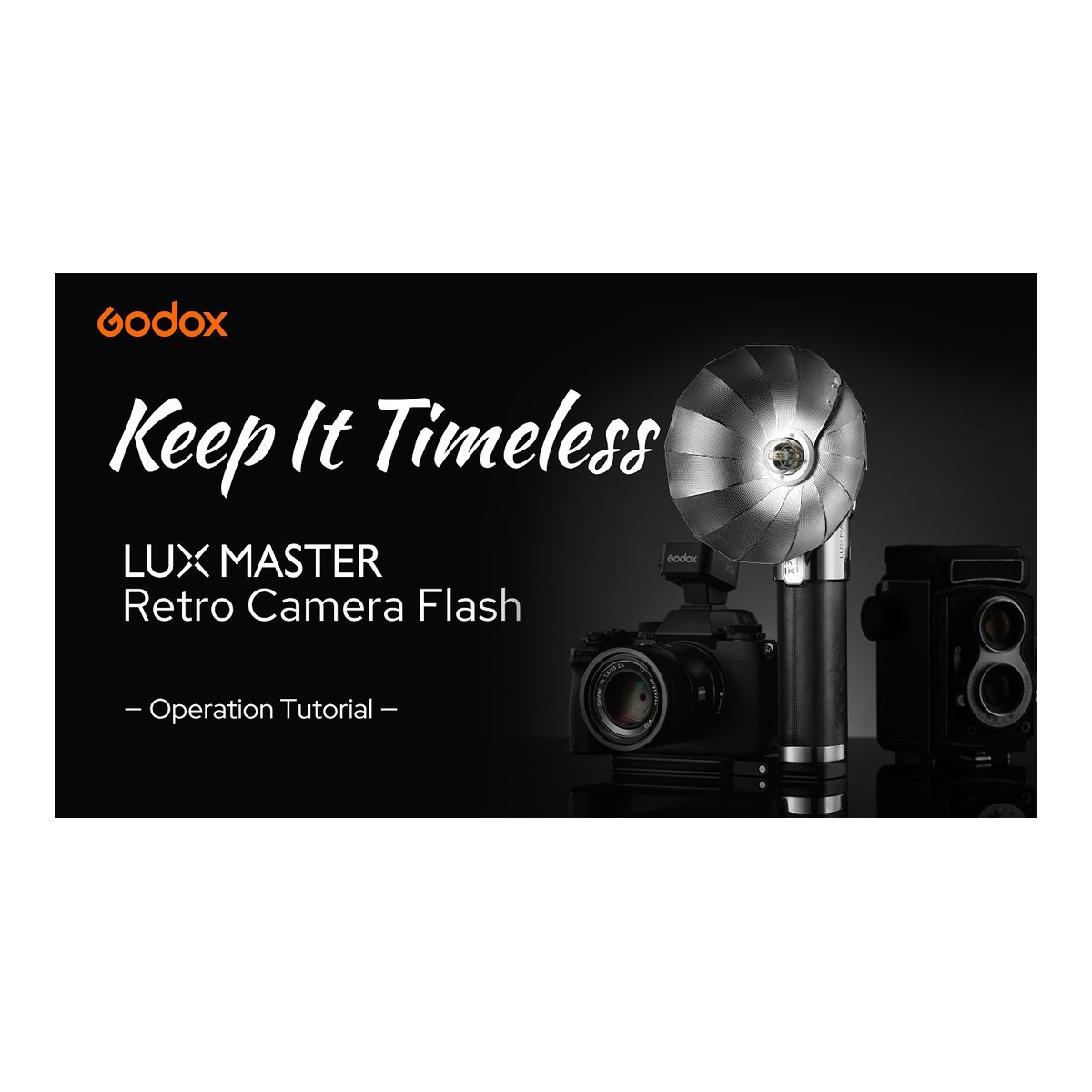 Godox Lux Master Retro Camera Flash Black