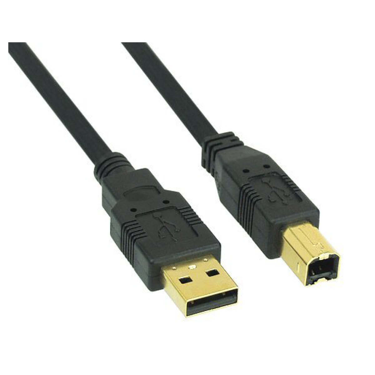 InLine USB-A an USB-B USB-2.0 Kabel 2m Schwarz