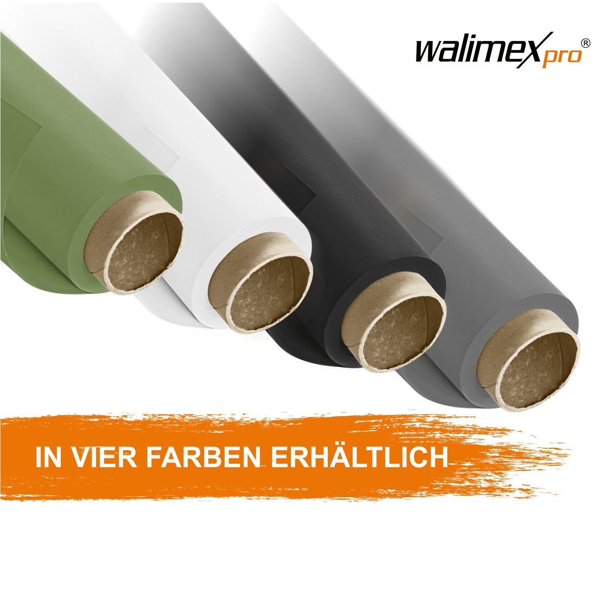 Walimex pro Hintergrundkarton 1,35 x 10m, schwarz