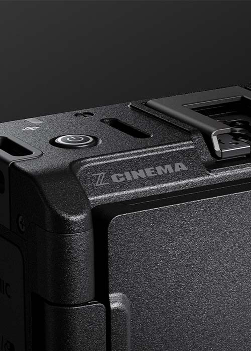 Nikon ZR Logo Closeup auf Z Cinema Gehäuse