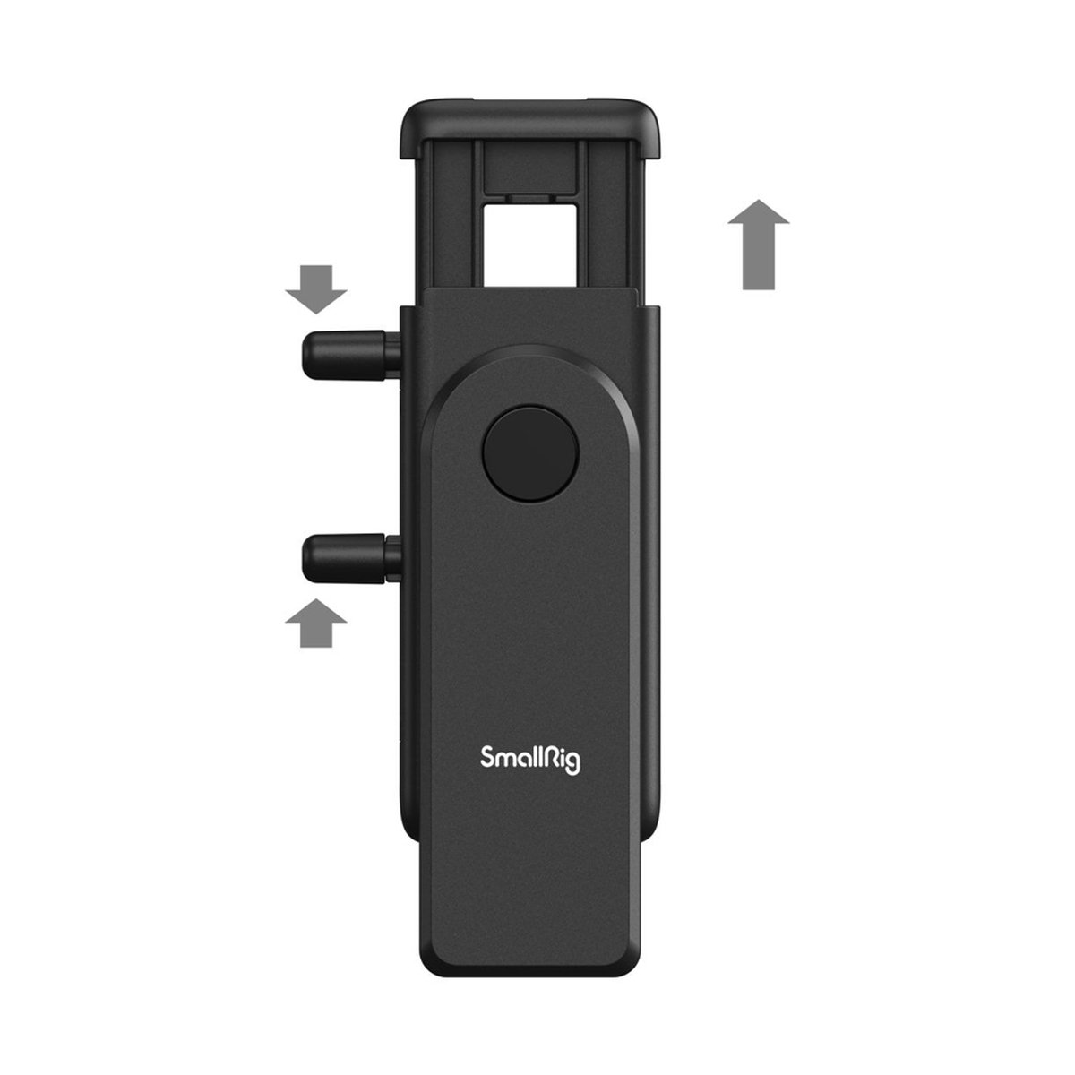 SmallRig 4366 Smartphone Halterung - Funktionsansicht ausziehbarer SmallRig Smartphone-Halter mit Richtungspfeilen
