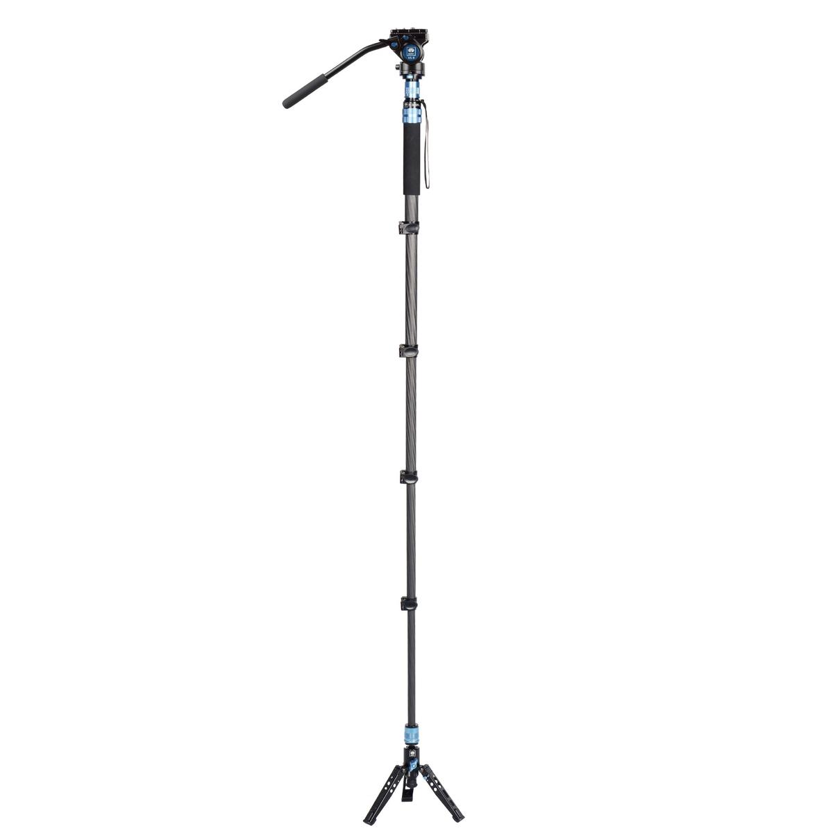 SIRUI P-325FL Carbon Einbeinstativ 178 cm mit Standspinne + Videoneiger VA-5