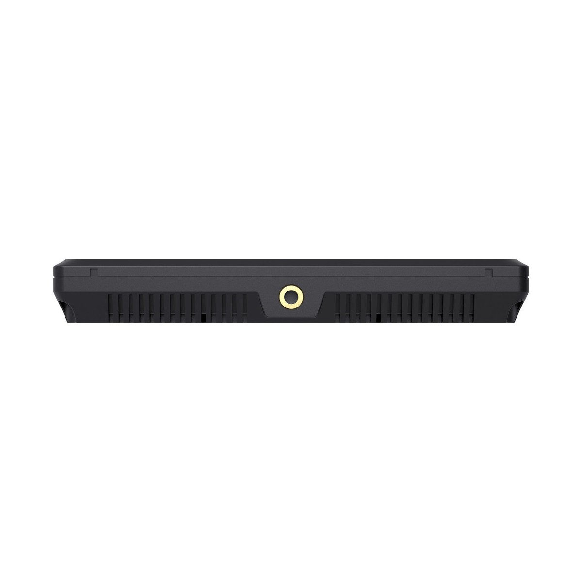 Feelworld 7" 4K FW279 Ultra Bright HDMI Monitor - Seitenansicht mit goldenem Klinkenanschluss und Lüftungsschlitzen Feelworld 7" 4K FW279 Ultra Bright HDMI Monitor - Seitenansicht mit goldenem Klinkenanschluss und Lüftungsschlitzen