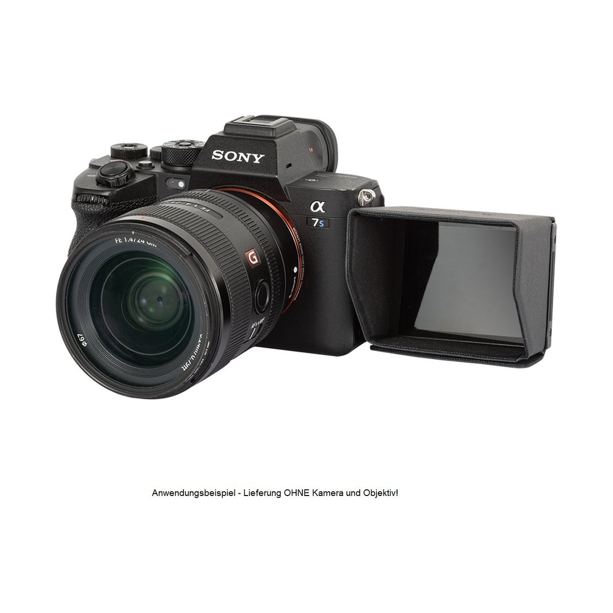 SmallRig 3206 Sonnenblende für SONY Alpha 7 IV/7S III/7C/ZV-1/FX3-Kamera - Anwendungsbeispiel: Sonnenblende für Kameramonitor.