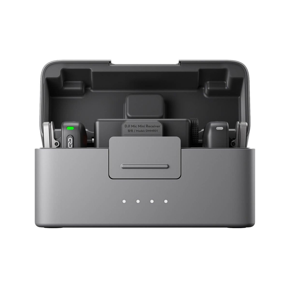 DJI Mic Mini 2 (2 TX + 1 RX + Case) Mikrofonset Frontansicht Schwarz