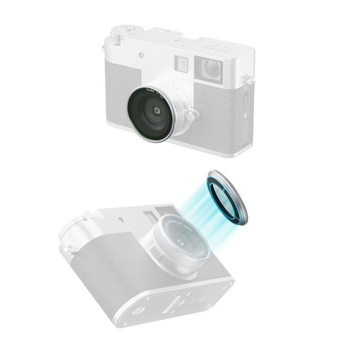 SmallRig 5392 Magnetischer UV-Filter für Fujifilm X half Silber
