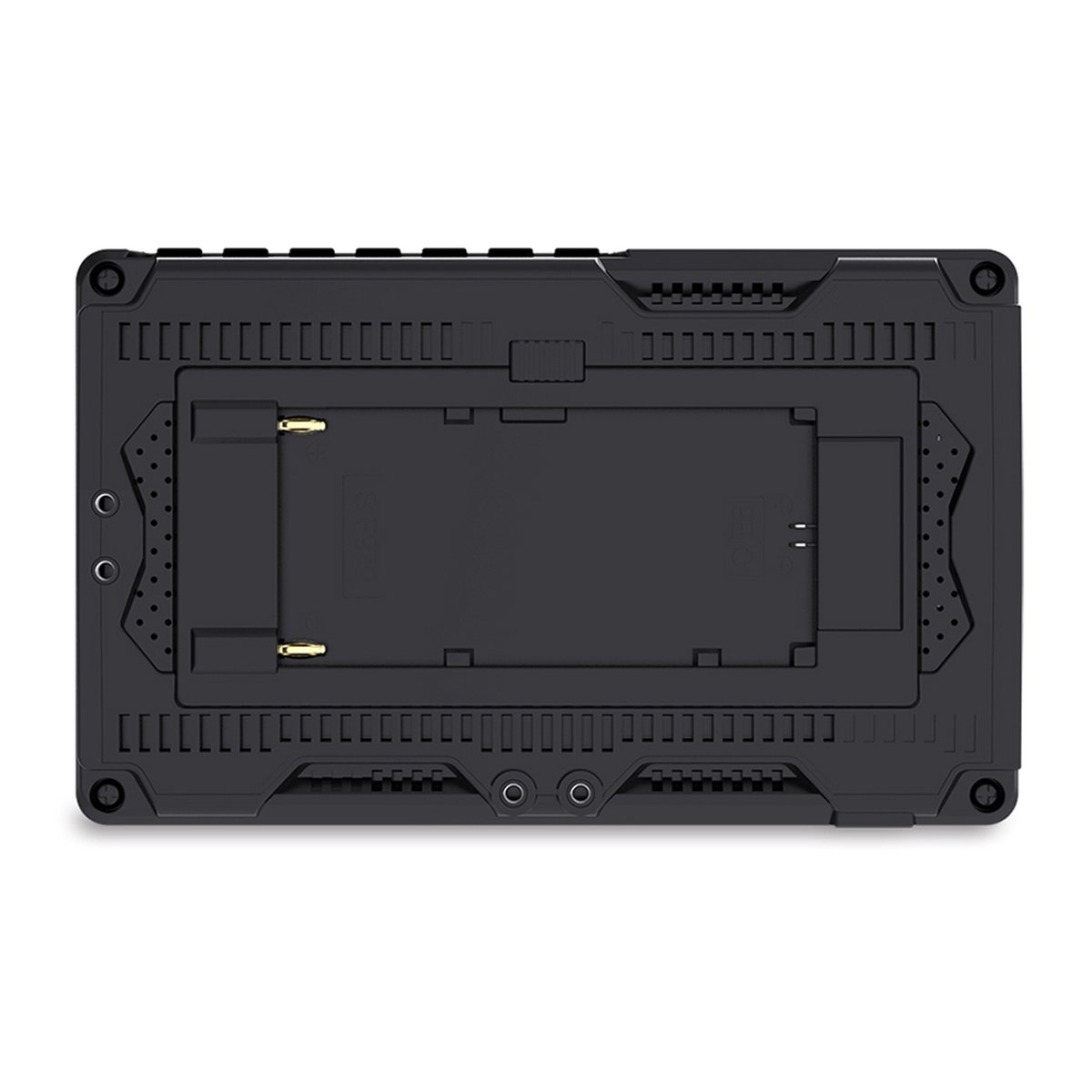 Feelworld 5.0" F5 monitor HDMI Loop Monitor 4K - Rückansicht mit Batterieplatte