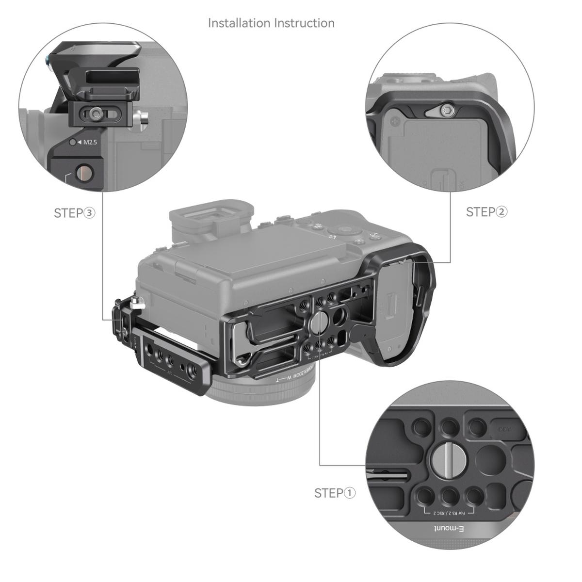 SmallRig 4308 "Rhinoceros" Cage Kit for Sony Alpha 7R V / Alpha 7 IV / Alpha 7S III