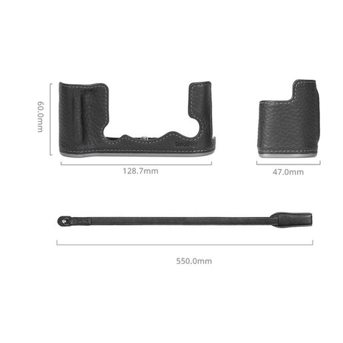 SmallRig 4709 Leather Half Case Kit für Fujifilm X-T50 Schwarz