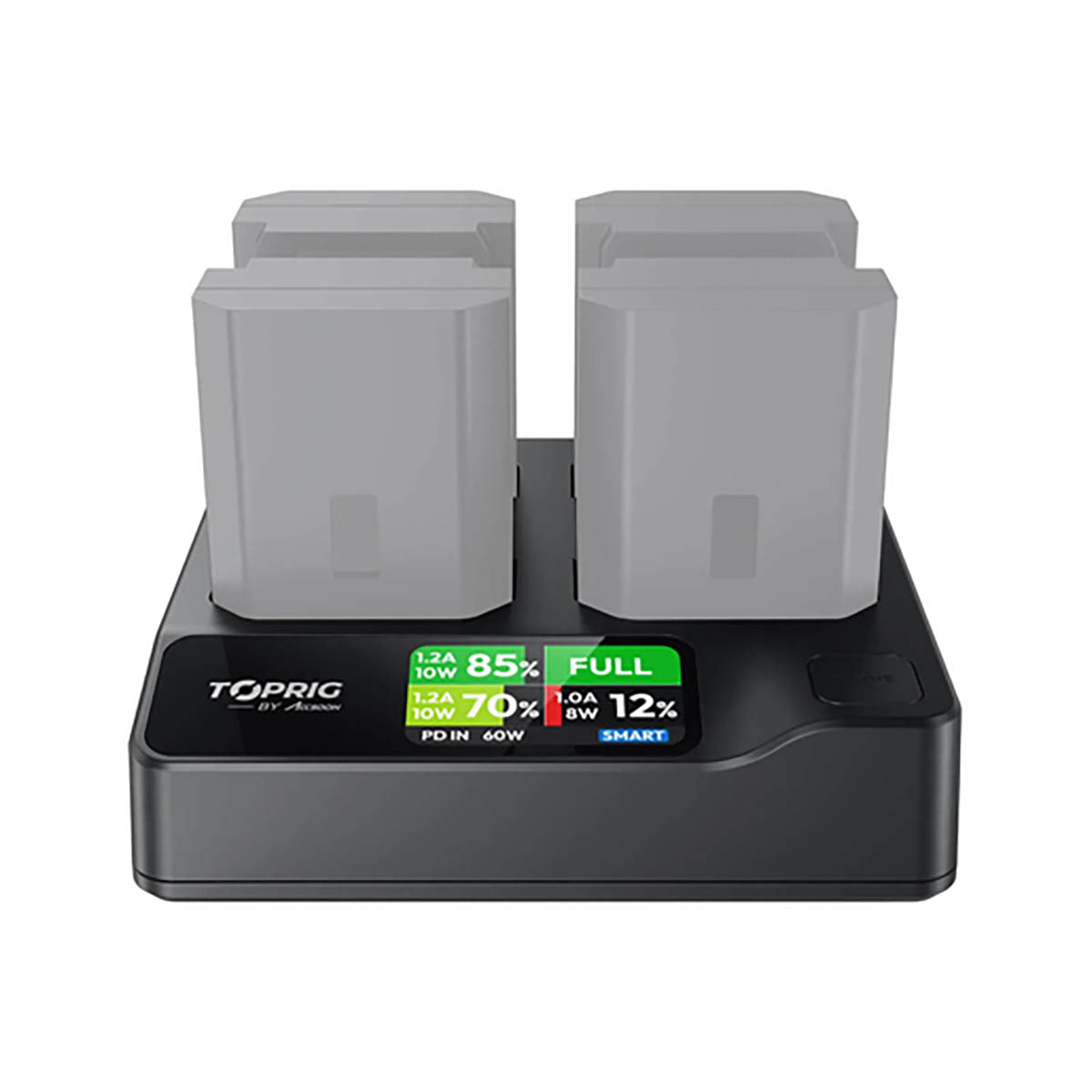 Accsoon Toprig 100W 4-Bay NP-FZ100 Fast Charger
